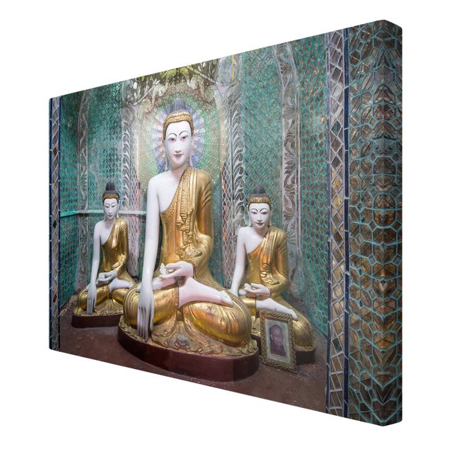Canvastavlor andlig Buddha Statues
