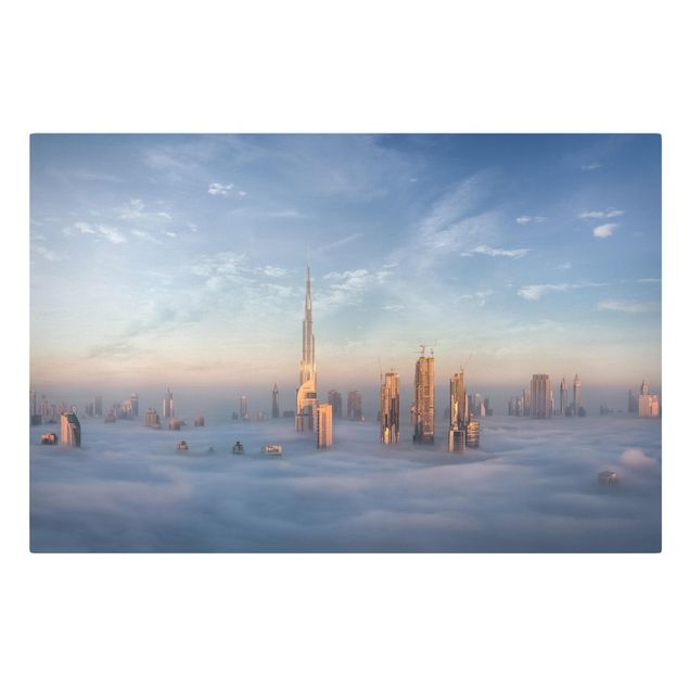 Canvastavlor Arkitektur och Skyline Dubai Above The Clouds