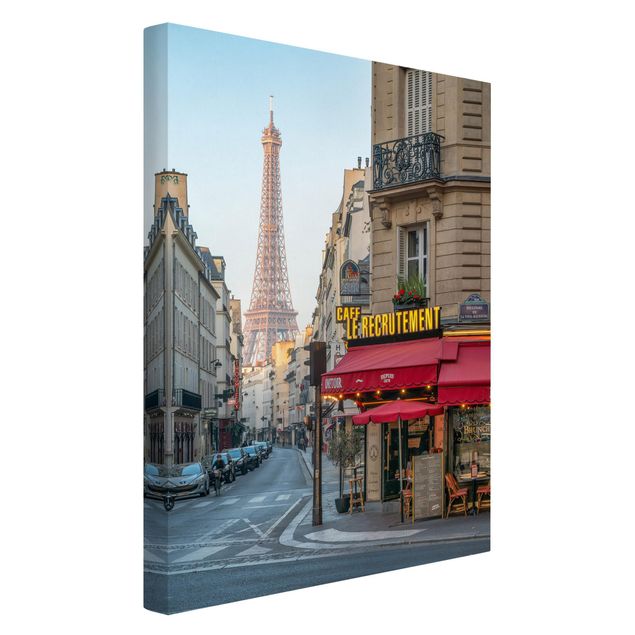 Canvastavlor Arkitektur och Skyline Streets Of Paris