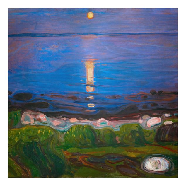 Konststilar Edvard Munch - Summer Night By The Beach