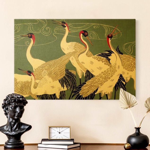 Kök dekoration Crane With Golden Feathers I