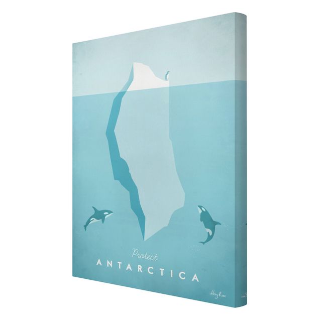 Tavlor hav Travel Poster - Antarctica