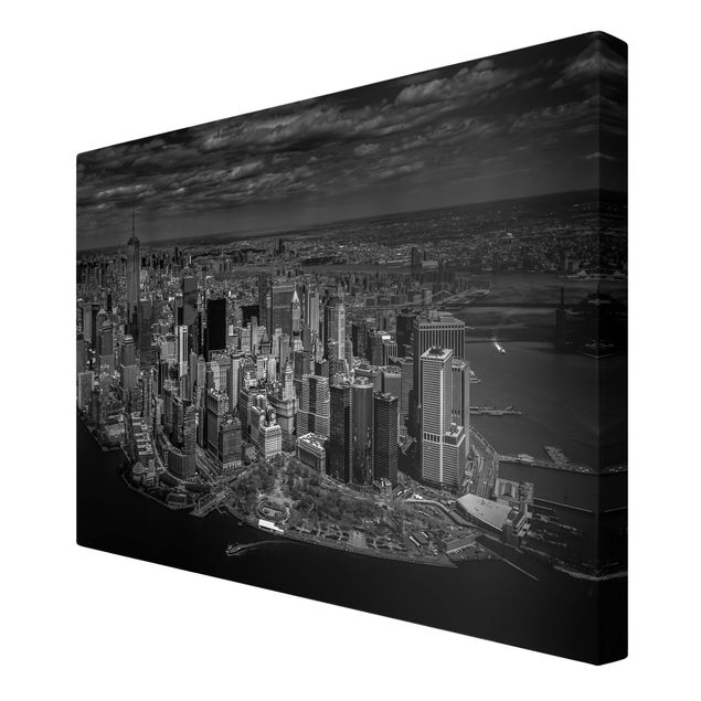 Tavlor arkitektur och skyline New York - Manhattan From The Air