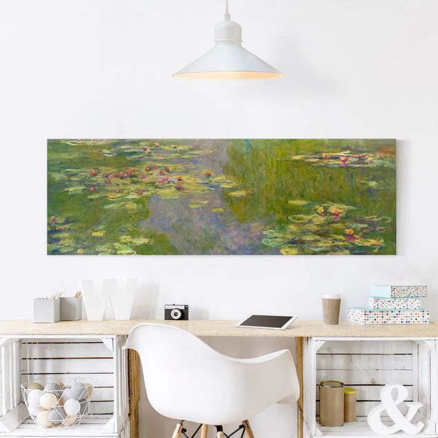 Konststilar Impressionism Claude Monet - Green Waterlilies