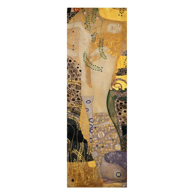 Tavlor naken och erotik Gustav Klimt - Water Serpents I