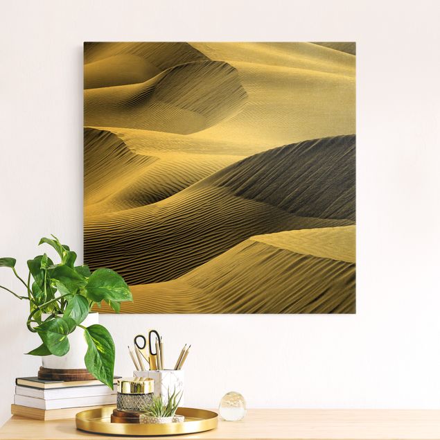 Kök dekoration Wave Pattern In Desert Sand