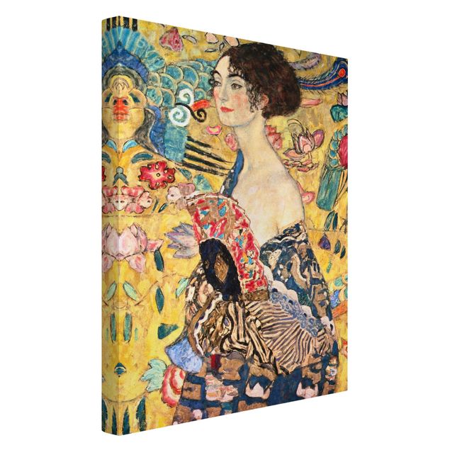Konststilar Gustav Klimt - Lady With Fan