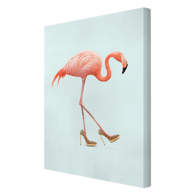 Tavlor orange Flamingo With High Heels
