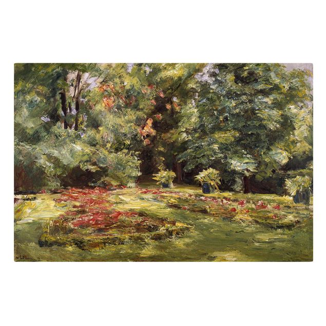 Tavlor träd Max Liebermann - Flower Terrace Wannseegarten