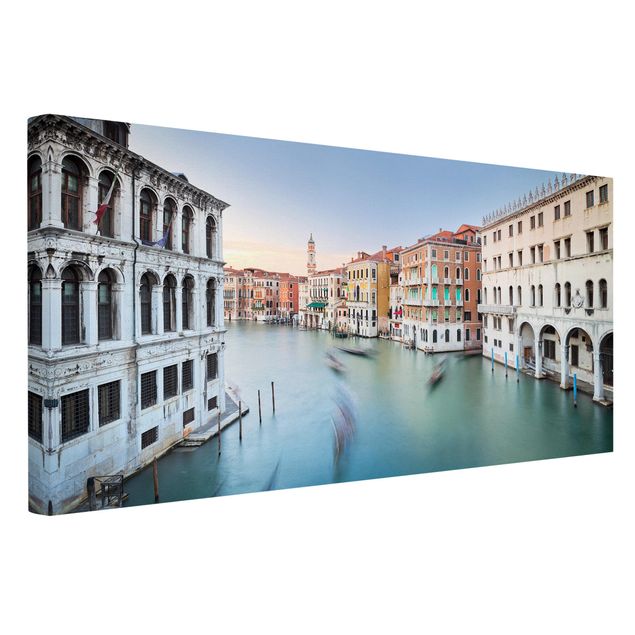 Tavlor arkitektur och skyline Grand Canal View From The Rialto Bridge Venice
