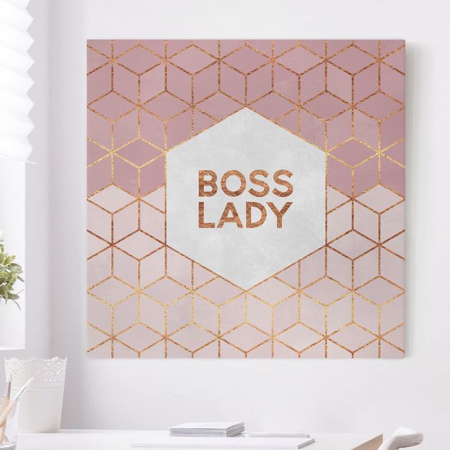 Tavlor Boss Lady Hexagons Pink