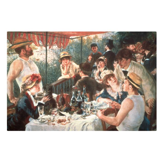 Canvastavlor konstutskrifter Auguste Renoir - Luncheon Of The Boating Party