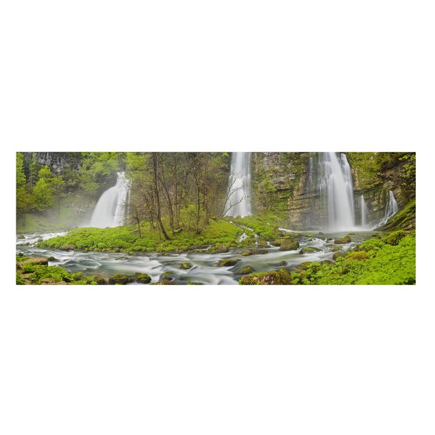 Tavlor natur Waterfalls Cascade De Flumen