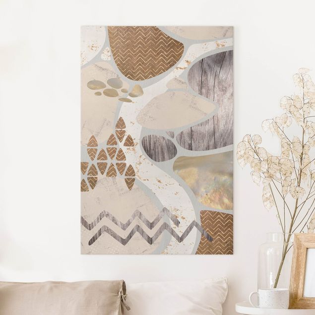 Kök dekoration Abstract Quarry Pastel Pattern