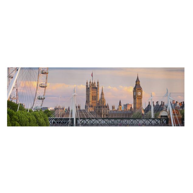 Tavlor arkitektur och skyline Westminster Palace London