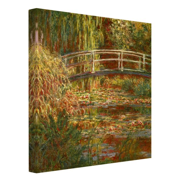 Konstutskrifter Claude Monet - Waterlily Pond And Japanese Bridge (Harmony In Pink)