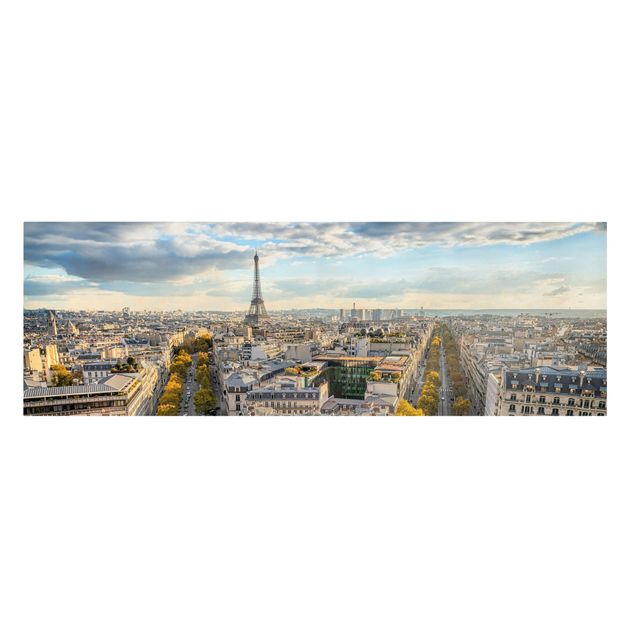 Canvastavlor Arkitektur och Skyline Nice day in Paris