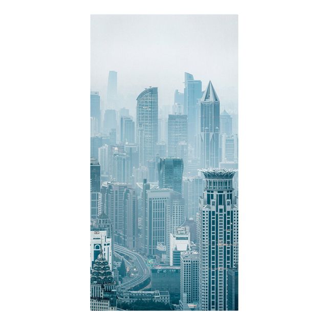 Tavlor arkitektur och skyline Chilly Shanghai