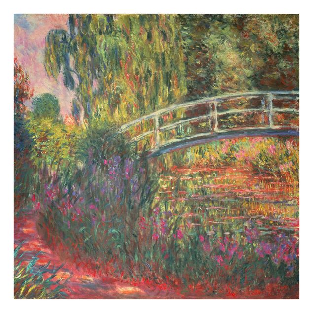 Tavlor träd Claude Monet - Japanese Bridge In The Garden Of Giverny