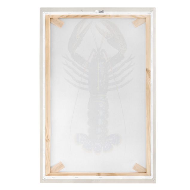 Canvastavlor Vintage Board Blue Lobster