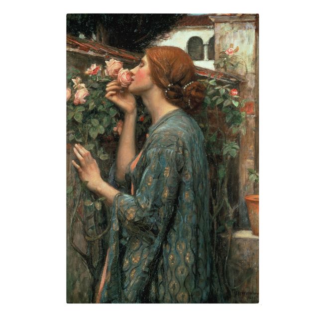 Canvastavlor konstutskrifter John William Waterhouse - The Soul Of The Rose