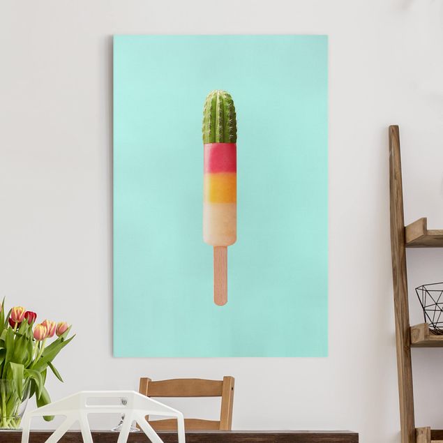 Kök dekoration Popsicle With Cactus