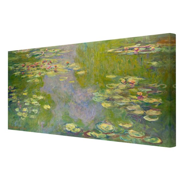 Canvastavlor blommor  Claude Monet - Green Waterlilies