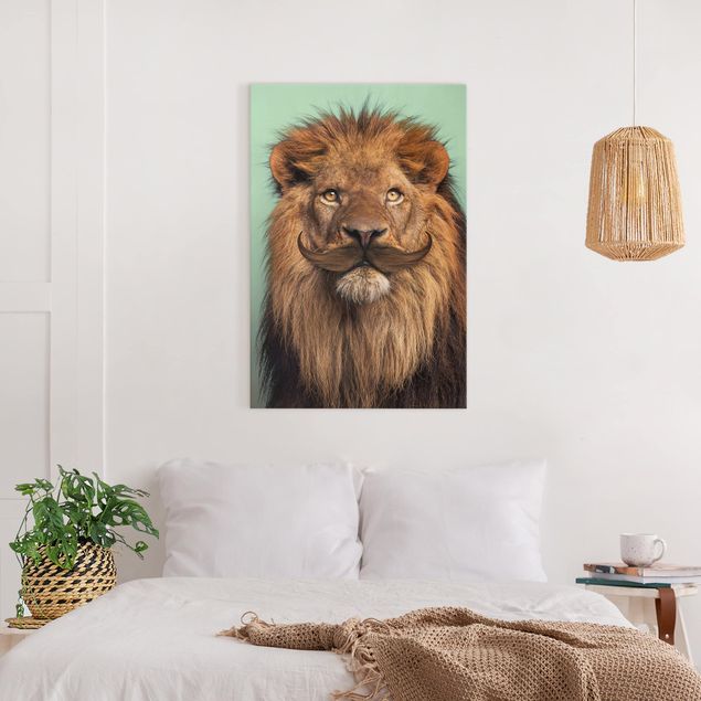 Canvastavlor lejon Lion With Beard
