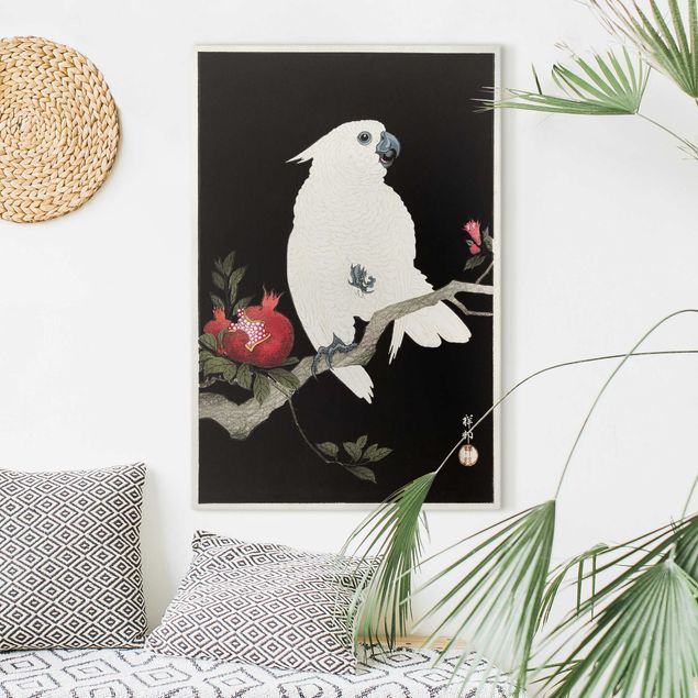 Kök dekoration Asian Vintage Illustration White Cockatoo