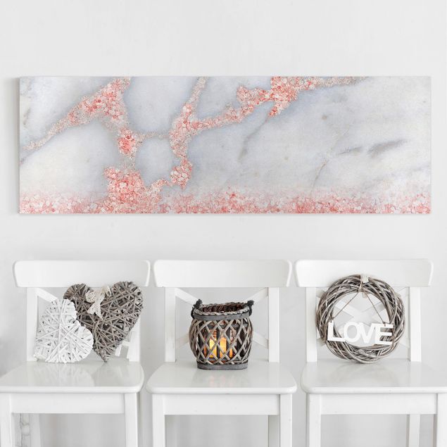 Kök dekoration Marble Look With Pink Confetti