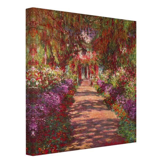 Konststilar Claude Monet - Pathway In Monet's Garden At Giverny