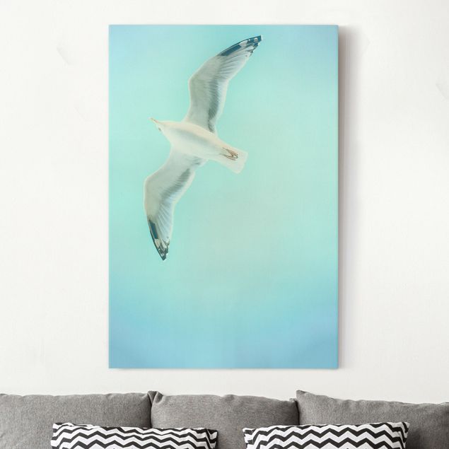 Kök dekoration Blue Sky With Seagull