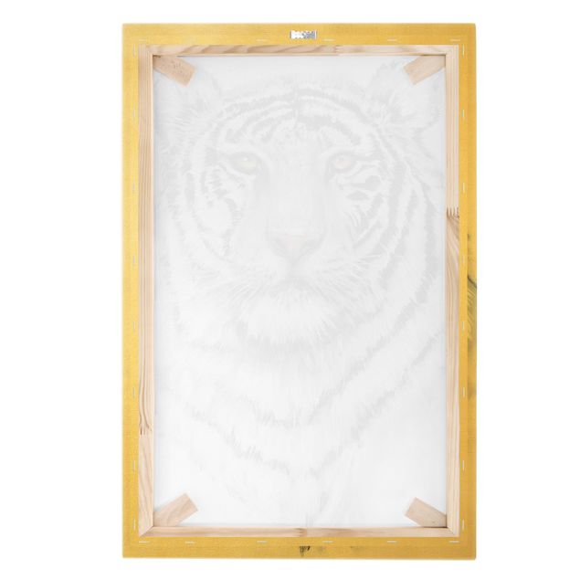 Canvastavlor Portrait White Tiger I