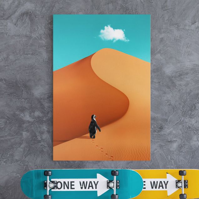 Kök dekoration Desert With Penguin