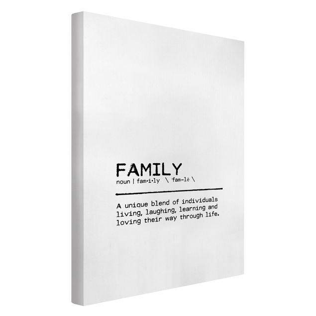 Canvastavlor ordspråk Definition Family Unique