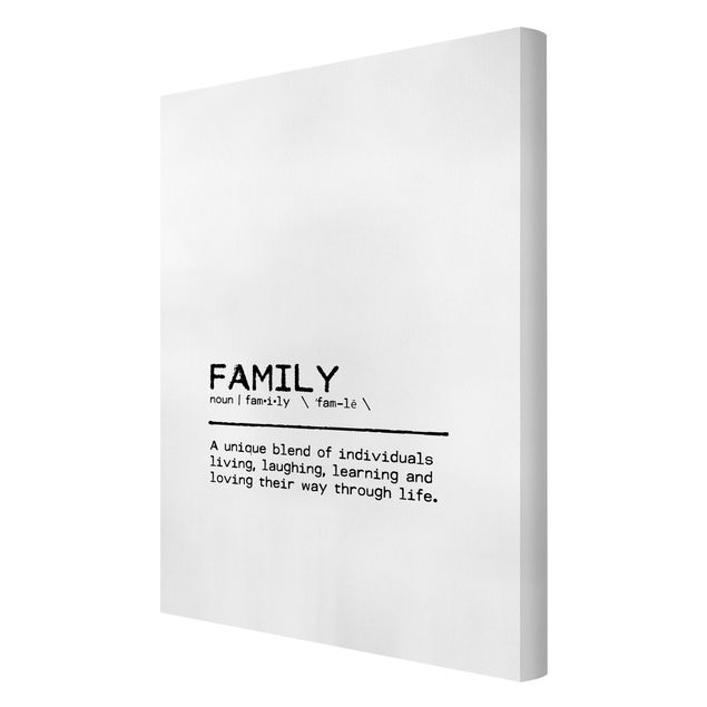 Canvastavlor Definition Family Unique