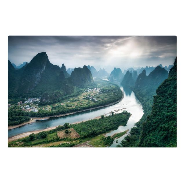 Tavlor landskap View Of Li River And Valley