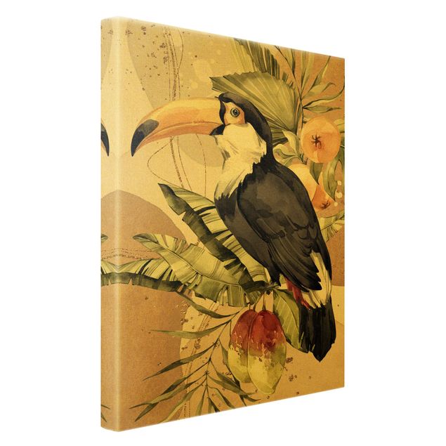 Canvastavlor Tropical Birds - Toucan