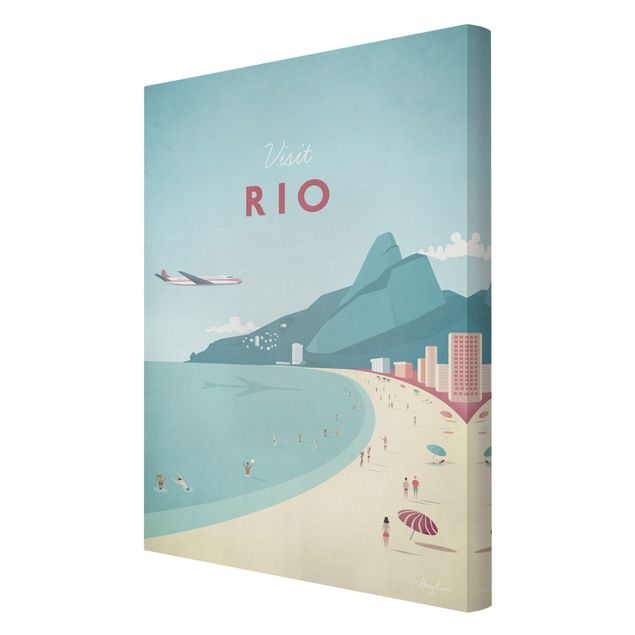 Tavlor arkitektur och skyline Travel Poster - Rio De Janeiro