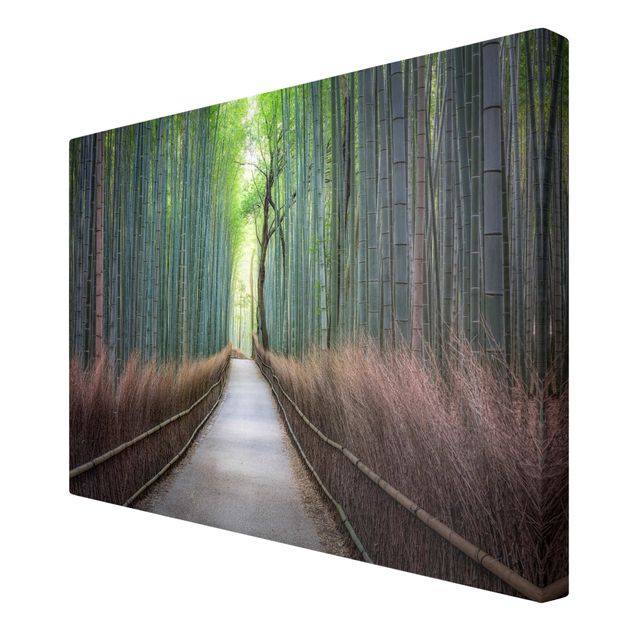 Tavlor arkitektur och skyline The Path Through The Bamboo