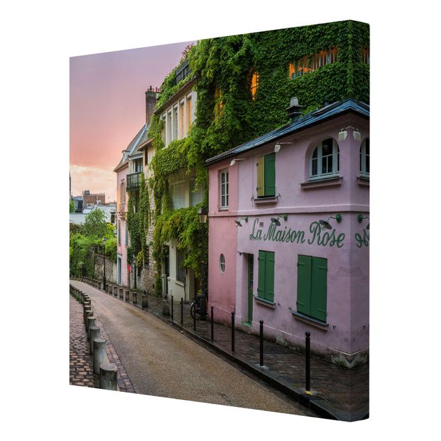 Canvastavlor Arkitektur och Skyline Rose Coloured Twilight In Paris