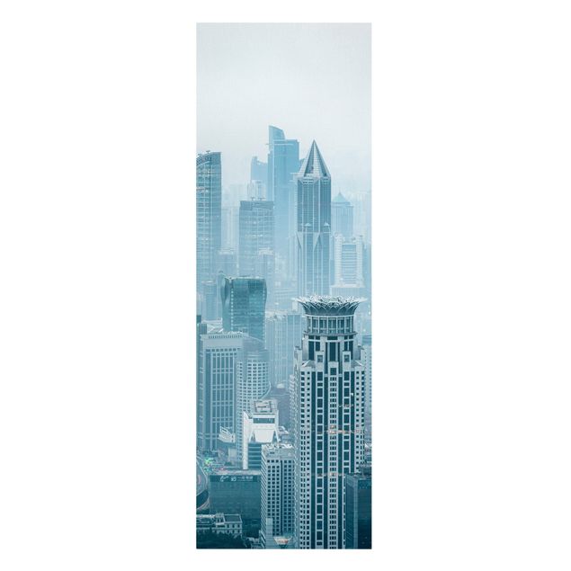 Tavlor arkitektur och skyline Chilly Shanghai