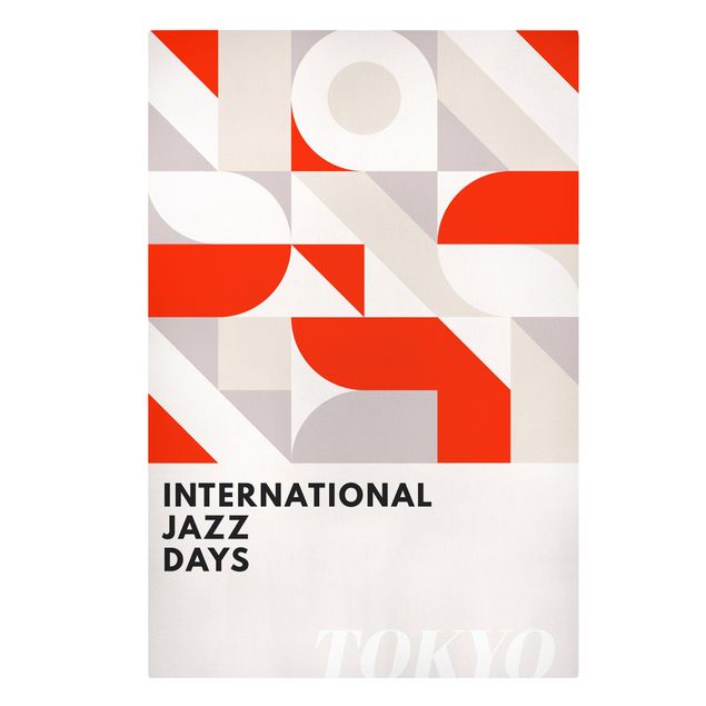Canvastavlor mönster Jazz Days Tokyo
