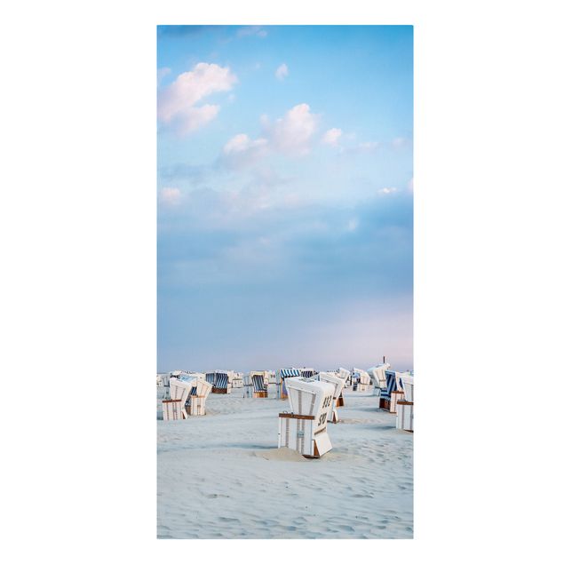 Tavlor stränder Beach Chairs On The North Sea Beach