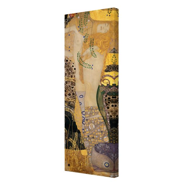 Canvastavlor konstutskrifter Gustav Klimt - Water Serpents I