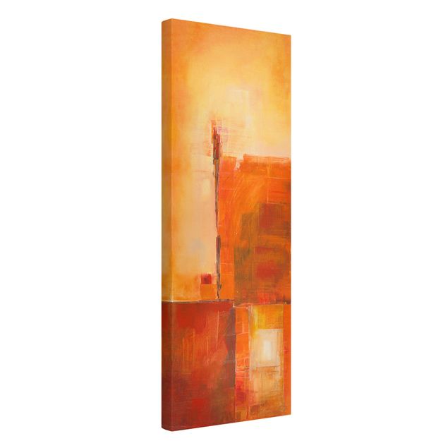 Canvastavlor abstrakt Abstract Orange Brown