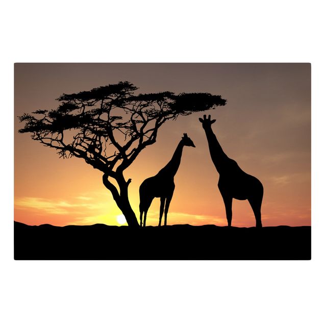 Canvastavlor solnedgångar African Sunset