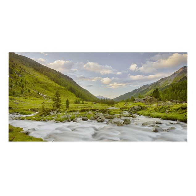 Canvastavlor landskap Alpine meadow Tirol