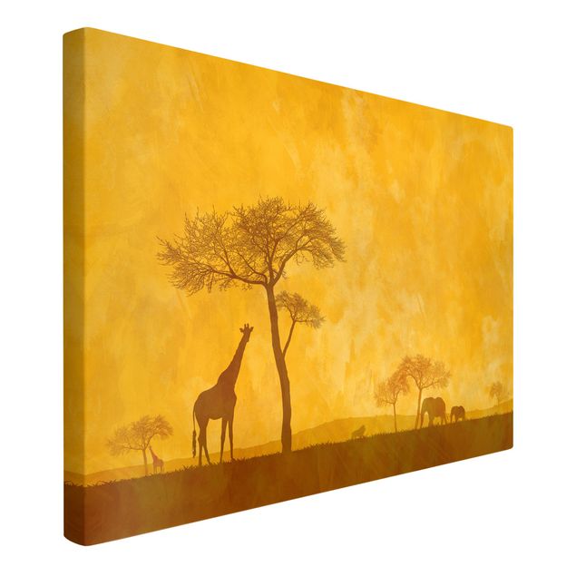 Canvastavlor giraffer Amazing Kenya