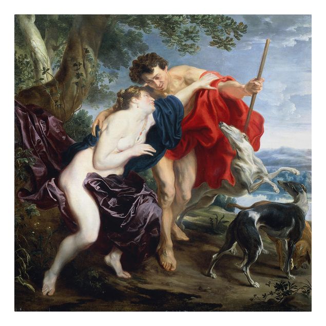 Canvastavlor konstutskrifter Anthonis van Dyck - Venus and Adonis